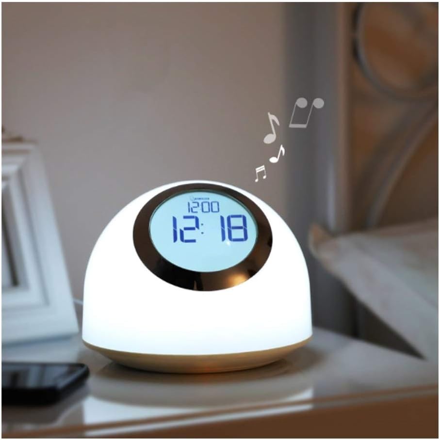 Touchable Dimmable Creative Night Light, Smart Wakeup Alarm