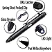 Chaos Ready Tactical Pen - EDC Pen with Pen Light, Window Breaker, DNA Catcher, Aircraft Aluminum, Police Gear, Discreet Black w/Gift Box