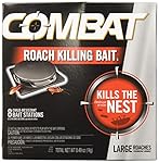 Combat Roach Killing Bait, Large Roach Bait Station, 8 Count