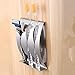 Mkono Toothbrush Razor Holder Self-Adhesive Durable Stainless Steel Stand Bathroom Accessories for Home Storage, 3Holes