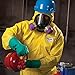 Kleenguard A70 Chemical Spray Protection Coveralls (00684) Suit, Hooded, Booted, Zip Front, Elastic Wrists, Size XL, Yellow, 12 Garments/Case