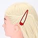 LONEEDY Pack of 10 Large Metal Stoving Varnish Hair Snap Clips,3.5 inch Long No-slip Hair Clips Barrettes For Women and Girls (Mixed color)