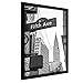 Americanflat 13x19 inch Black Poster Frame | Polished Plexiglass. Hanging Hardware Included!