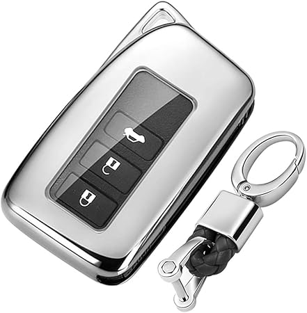 Amazon レクサス キーカバー Es Nx Rx Ls Is Ct Lx Ux スマートキーカバー キーケース リモコン キー カバー 高級 Tpu 軽量 シリコン レクサス キーホルダー 汚れ 落下 傷防止 灰 キーケース キーホルダー 車 バイク