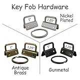 25 Key Fob Hardware with Key Rings Sets - 1