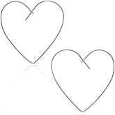 Heart Hoop Earrings for Women - Hypoallergenic and Safe for Sensitive Ears - Plated in 18k Gold or 925 Sterling Silver