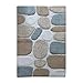 Chardin Home - 100% Pure Cotton Pebbles Bath Rug, Large, 27’’ W x 45’’ L, Gray-Beige – Easy Care Machine Wash