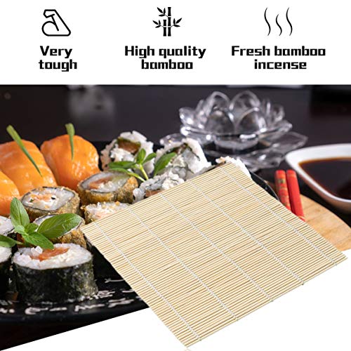 hydens Sushi Rolling Roller Bamboo DIY Sushi Mat Onigiri Rice Roller Hand Maker Sushi Tools Kitchen Japanese Sushi Maker Tool