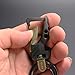 KESTAR Bottle Opener Key Chain, Car Key Chain Key Ring Business Keychain for Men (with 2 Extra Key Rings), Black