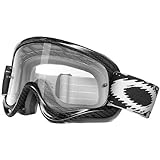 Oakley MX O Frame Carbon Fiber Print Adult Dirt Off-Road/Dirt Bike Motorcycle Goggles Eyewear - Clear/One Size Fits All