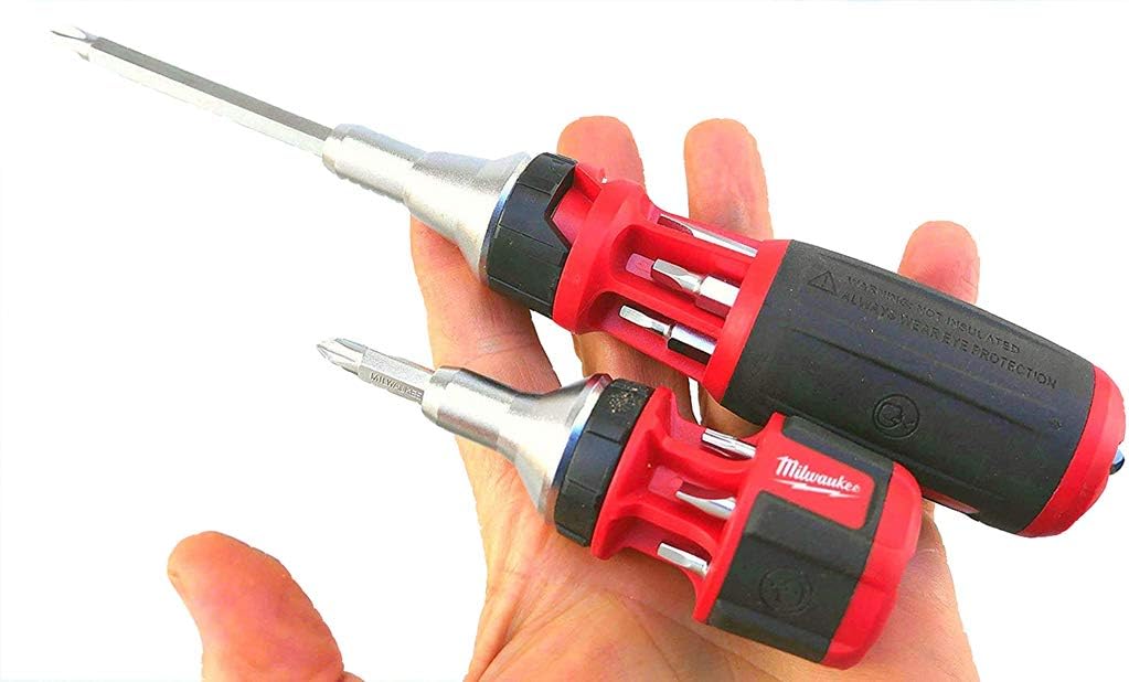 Milwaukee™ (48222302C) 10IN1 Square Drive Ratcheting Multi Bit Driver