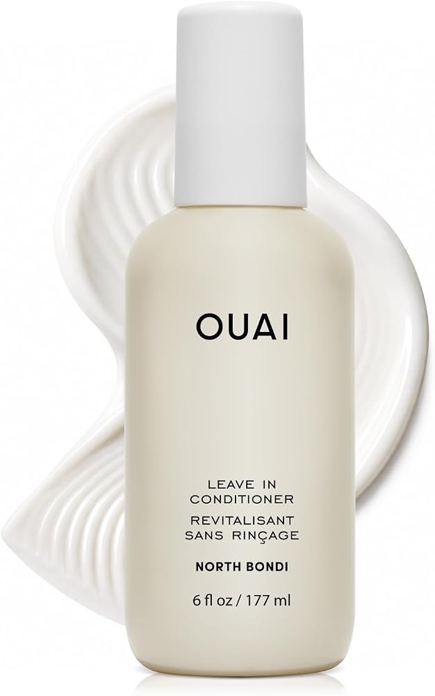 OUAI Multitasking Leave In Conditioner - North Bondi Scent - Full Size | Heat Protectant Spray up to 450°F, Lightweight, Hydr