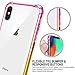 SALAWAT Compatible iPhone Xs Max Case, Clear iPhone Xs Max Case Cute Anti Scratch Slim Phone Case Cover Reinforced TPU Bumper Shockproof Protective Case for iPhone Xs Max 6.5inch 2018 (Pink Gold)