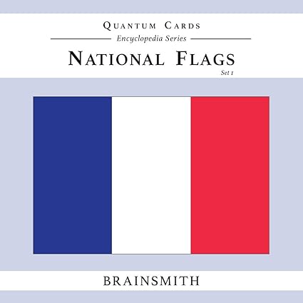 Brainsmith Quantum Flash Cards, National Flags - Educational Flashcard Set 1 for Toddlers and Kids (8 months to 8 years) for Brain Development