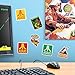 Popfunk Atari Classic Video Games Collectible Stickers with Centipede, Missle Command and Crystal Castles