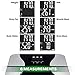 Smart Weigh Precision Body Fat Weight Scale with Tempered Glass Platform, Eight (Adult) User Recognition, 440 lb Weight Capacity, Measures Weight, Body Fat, Water, and Muscle Mass