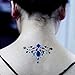 Fanme Face Gem Stickers Eyes Rhinestone Jewels Tattoo Mermaid Glitter Bindi Acrylic Crystal Body Jewelry Temporary Tattoo Fancy Makeup for Music Rave Festival Party Carnival 6 Pack (Pattern 1)