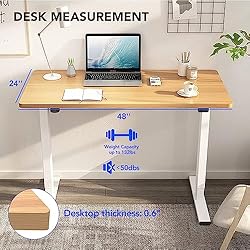 FLEXISPOT Standing Desk 48 x 24 Inches Whole-Piece