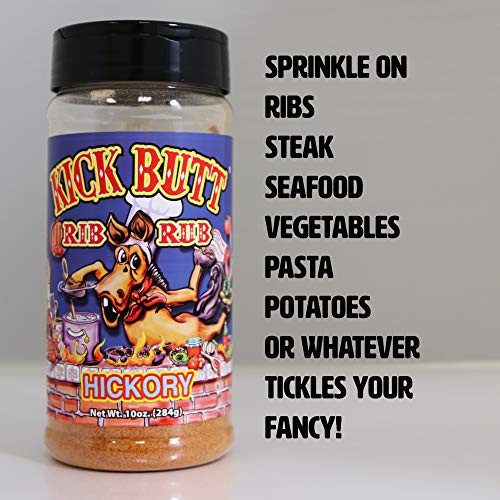 Kick Butt Hickory Rib Rub - Hot, smokey, and awesome on the grill! Use on ribs, chicken, fish or pork.