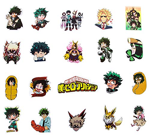 my hero academia stickers 143 pcs waterproof vinyl stickers for laptop anime stickers skateboard stickers for teens anime lover gift car snowboard bicycle luggage pad macbook decals pricepulse