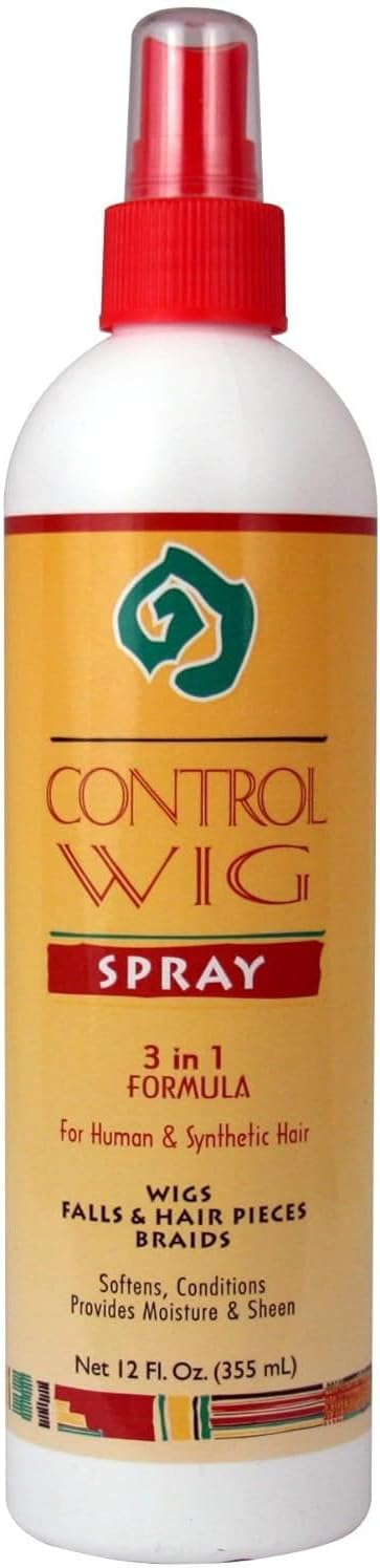 African Essence Wig Control Spray 355ml for Human Synthetic Hair Styling