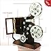 Christmas Gift, Mechanical Classical Movie Projector Music Box With Jewelry Box and Mirror