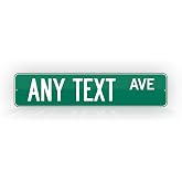 Customized Green Road Sign Personalized Novelty 4X18 Street Sign | non reflective novelty street sign