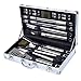 Barbestar 19-Piece BBQ Grill Tool Set, Stainless Steel Utensils with Aluminum Storage Case, Complete Outdoor Grilling Barbecue Accessories