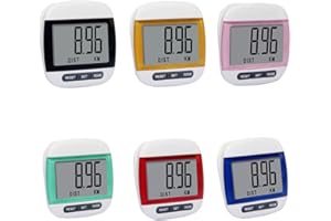 1PCS Walk Pedometer with Clip Accurate Step Counter LargeWalking Distance Miles Calorie Counter Daily Target Monitor with But