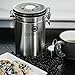 Coffee Canister for Ground Coffee with Scoop, 22oz CoffeeVault Coffee Container for Ground Coffee and Coffee Bean Storage, Coffee Storage Airtight Canister with CO2 Valve to Keep Coffee Fresh