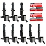 MAS Set of 8 Ignition Coils GDG511 GD511 FD508 Motorcraft Spark Plugs SP546 PZH14F For 2005-2008 Ford F150 F-150 Lincoln SP515
