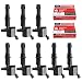 MAS Set of 8 Ignition Coils GDG511 GD511 FD508 Motorcraft Spark Plugs SP546 PZH14F For 2005-2008 Ford F150 F-150 Lincoln SP515