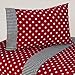 4pc Queen Sheet Set for Red and White Polka Dot Ladybug Bedding Collection by Sweet Jojo Designs
