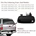 Tailgate Handle Compatible for Toyota Tundra, YITAMOTOR Rear Exterior Black Smooth Tailgate Door Handle with Keyhole for 2000-2006 Toyota Tundra (690900C010)