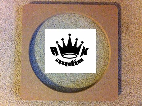 15" Square to 12" Round Speaker Adaptor Spacer SUBWOOFER Ring 3/4" MDF FIBERGLAS