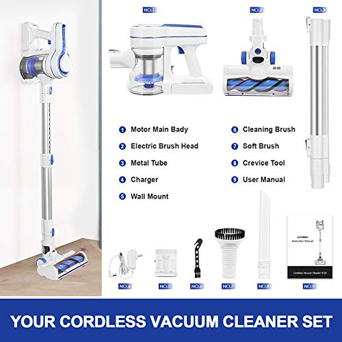 APOSEN Cordless Vacuum, Powerful Suction 4 in 1 Stick/Handheld Vacuum