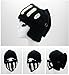 GIANCOMICS Roman Cosplay Knight Helmet Visor Knit Beanie Hat Winter Mask Cap Black