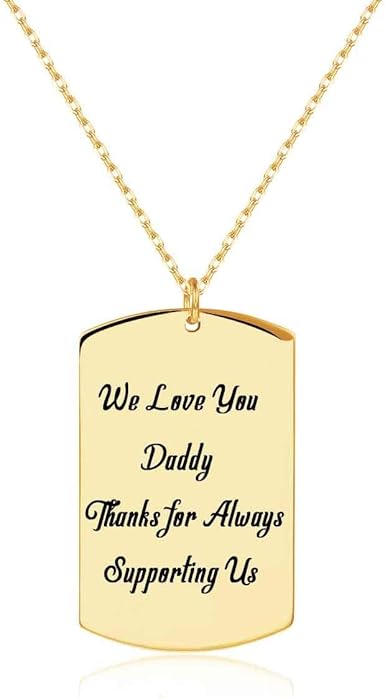 daddy dog tag necklace personalized