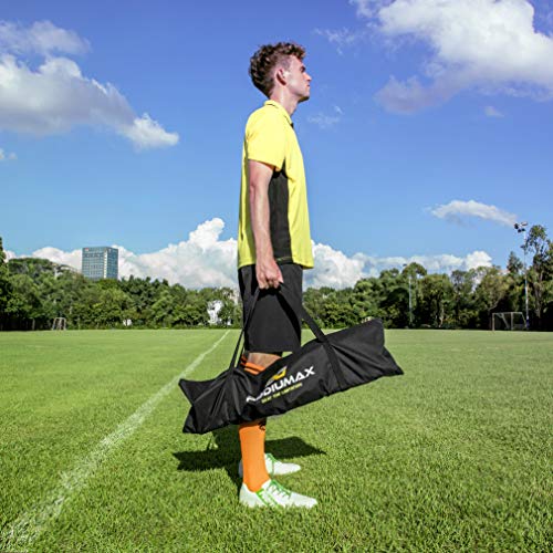 PodiuMax Solo Soccer Rebounder Net, Improve Your Ground Passing Skills