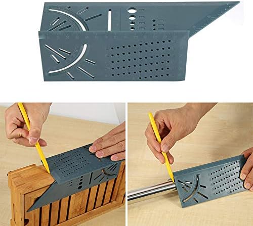 Thethan 3D Mitre Angle Measuring Square Size Measure Tool with Gauge Ruler