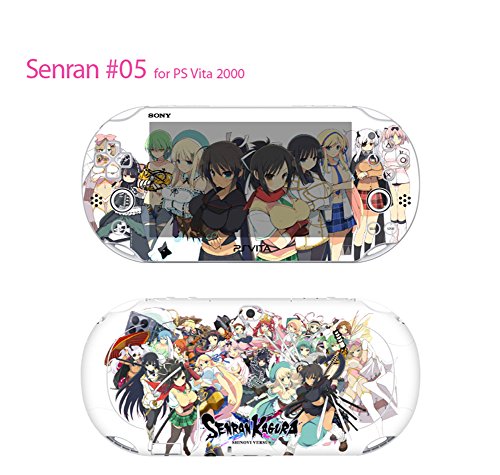 Skin-Decals-Stickers-For-PlayStation-VITA-Slim-2nd-Generation-PCH-2000-Series-Consoles-Korea-Made-POP-SKIN-Senran-Kagura-05-Free-Gift-Screen-Protector-Film