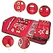 Nobix Travel Jewelry Organizer Roll Foldable Jewelry Case for Journey - Rings, Necklaces, Bracelets, Earrings, Red (Brown)