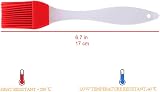 HouChanges Pastry Brush Silicone Grilling Basting Brush Red Heat Resistant view 3