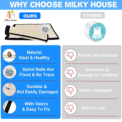 Cat Scratch Pad 2PK Non Scratch Pads Couch Corner Kitty Scratching Bed