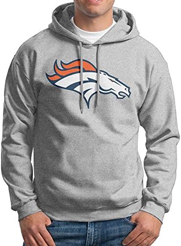 DAELA Men's Hoodies Denver Horse Cozy Sweatshirt S Ash