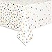 Vibrant Rainbow Polka Dots Rectangular Plastic Table Cover - 54