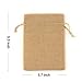 Yuxier Burlap Bags with Drawstring Favor Bags Jewelry Bags for Wedding Party,Arts & Crafts Projects, Presents, Snacks Christmas Decorations 5.3X3.7inch 50 Gift Bags (Brown)