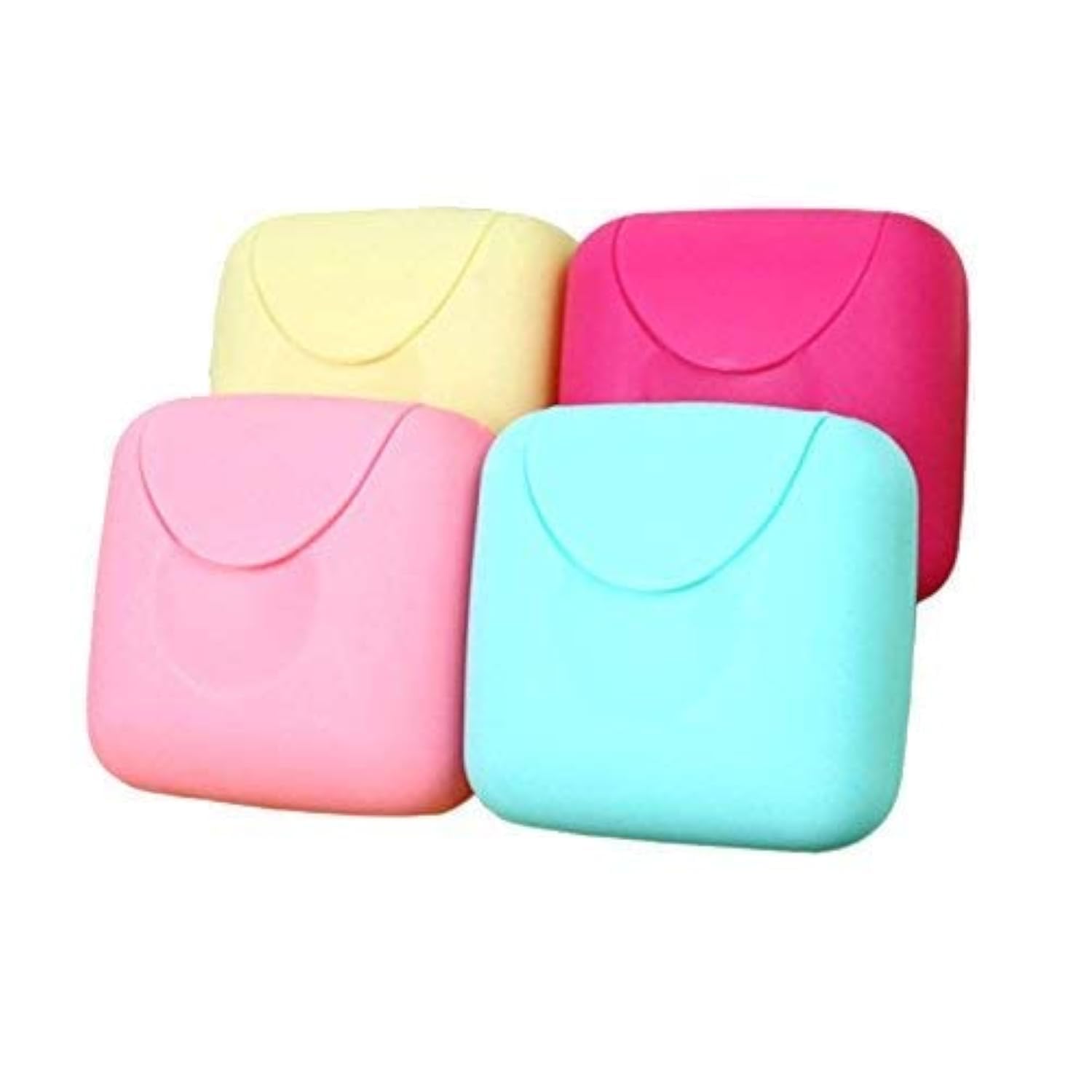 OFKPO 2 PCS Soap Dish Travel Soap Box, Candy Color Portable Shower Soap Box Travel Soap Case Box Holder Soap Dishes for Bathroom, Hiking, Traveling(Random Color)