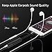 Lightning to 3.5 mm Headphone Jack Adapter, Ofspower 2 in 1 Lightning to 3.5mm Aux Audio and Charger Adapter with Music Control for iPhone 7/7 Plus/8/8 Plus/X