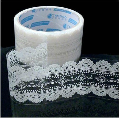Craft adhesive tape- White Lace Transparent Deco Tape Sticker Tape